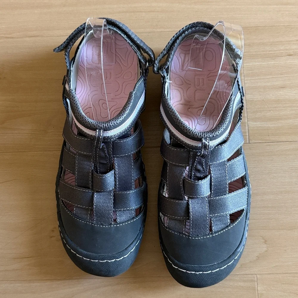 JBU BY JAMBU OLYMPIA WOMEN SANDALS WATER READY GREY SIZE 9 BEACH OUTDOORS SLIPON